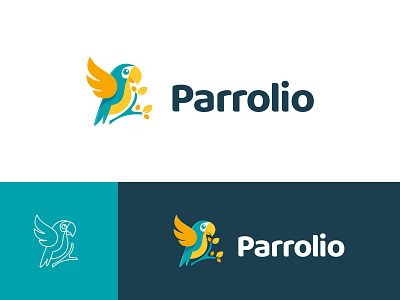 Cute Parrot adorable animal animals brand identity cute funny logo logo design parrot pet pets sweet visual identity