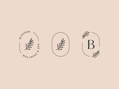 Blossom Brand Elements abstract beauty blossom blossoms flower flowers letter logo logo design modern spa spa logo wellness wellness logo