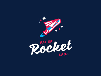 Paper Rocket Labs abstract brand identity colorful labs labs logo logo design modern modern logo paper paper logo rocket rocket logo space visual identity