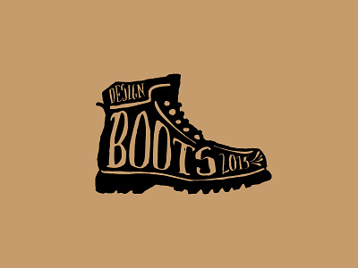 Boots 2015 abstract black boots letter logo retro vintage