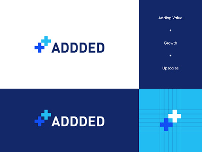 Addded Logo Design abstract added growth logo logo design modern plus value