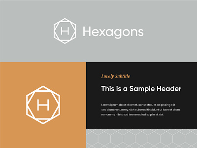 Hexagons Logo 1 architecture architecture logo brand identity hexagon hexagon logo hexagonal hexagons interior design interior design logo logo logo design modern modern logo visual identity