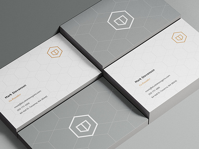 Hexagons Business Cards + Stationary abstract architecture architecture logo brand identity business card hexagon hexagon logo hexagonal hexagons interior design interior design logo logo logo design modern modern logo stationary visual identity