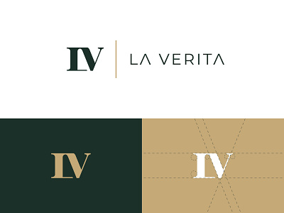 La Verita Logo Concept 3 brand identity branding hair letter letterform letters logo logo design lv monogram modern monogram visual identity