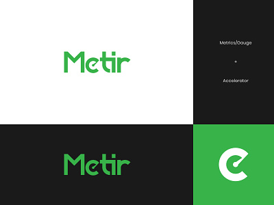 Metir Logo 4 abstract analytics brand identity branding data data logo gauge green letter logo logo design metrics metrics logo modern statistics statistics logo stats visual identity