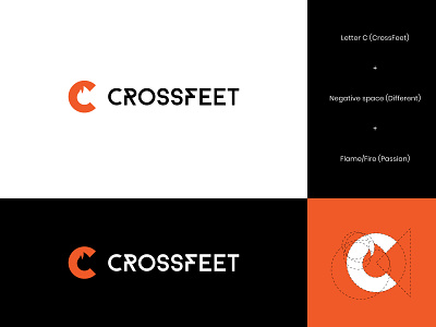 CrossFeet Logo Concept 1 by Insigniada - Branding Agency on Dribbble