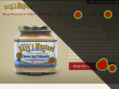 Cut The Mustard condiments e commerce homepage ui mustard usability testing
