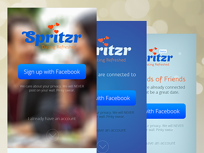 Spritzr Mobile Tests landing mobile optimization page