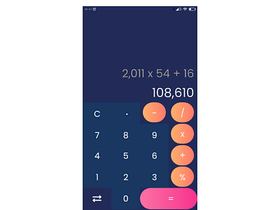 #DailyUI 04 — Calculator