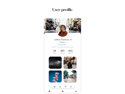 DailyUI Challenge #06: Social Profile dailyui design graphic design illustration ui