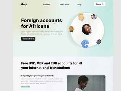 A replica of Grey finance website