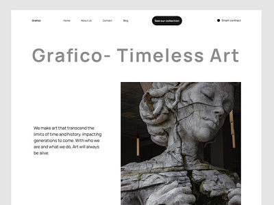 Art website for an art gallery