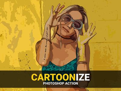Cartoonize Photoshop Action oil art