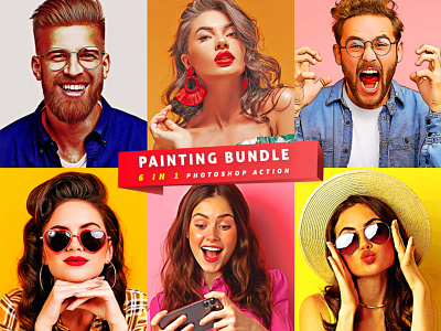 Painting Bundle 6 in 1 Photoshop Action