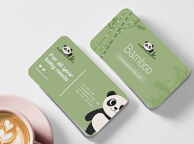 Logo Design baby business card cute dailylogochallenge design graphic design illustration logo panda