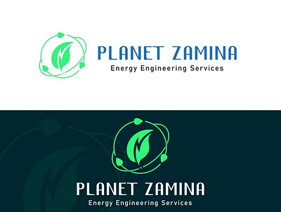 Logo "PLANET ZAMINA" branding design graphic design icon illustration illustrator logo vector