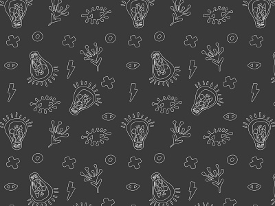 pattern/ doodle style black design doodle eyes graphic design gray grunge illustration light lineart outline pattern vector white xoxo