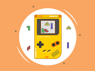 Nintendo GAME BOY // Vector Illustration