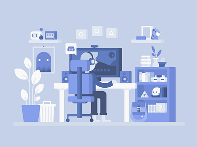 Gamer's room by BINH for Discord on Dribbble