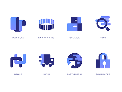 Open Source Project icons illustration logos open source
