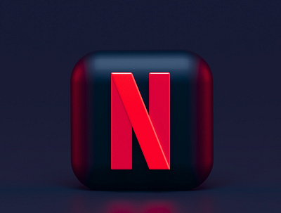 Netflix-3D-icon 3d branding design graphic design icon illustration logo ui ux vector