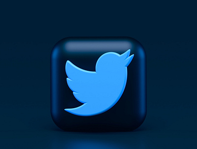 Twitter-3d-Icon 3d branding design graphic design icon illustration logo ui ux vector