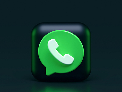 WhatsApp-3d-Icon 3d branding design graphic design icon illustration logo ui ux vector