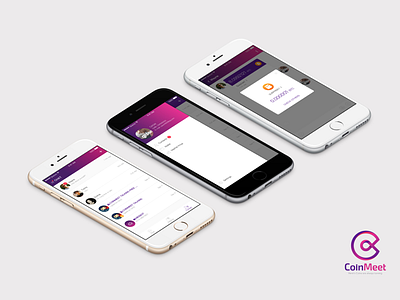 CoinMeet App UI app asset blockchain crypt design logo ui wallet