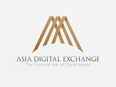 Asia Digital Exchange asset blockchain crypt design exchange illustration logo web