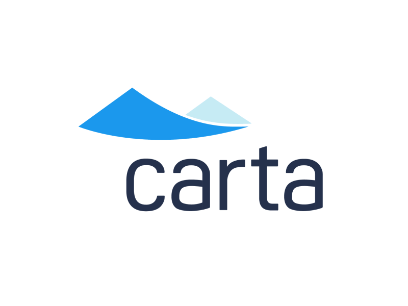 Carta logo intro animation carta enterprise equity gifs intro logo motion sails type typography