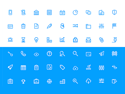Financial Icons Set app design finance flat font icon icons set type ui web website