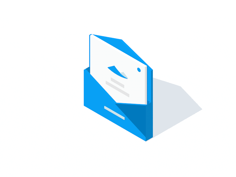 Animated Icon Series: Letter animated c4d design envelope finance flat icon letter loop