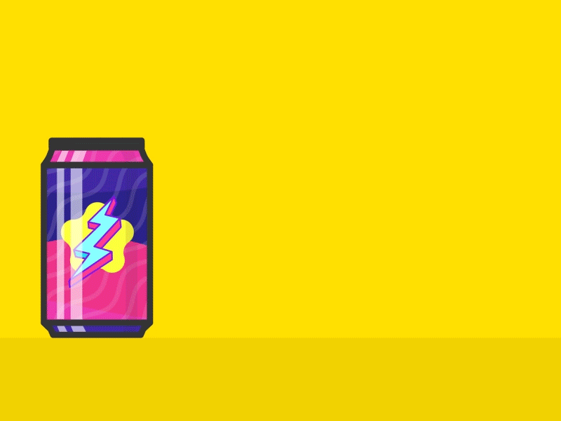 Can OOSH animation can drinks gif motion vector