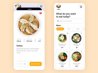 Korean restaurant menu design asianfood design fooddelivery koreanfood menu minimalistic mobile moderndesign redesign restaurant ui