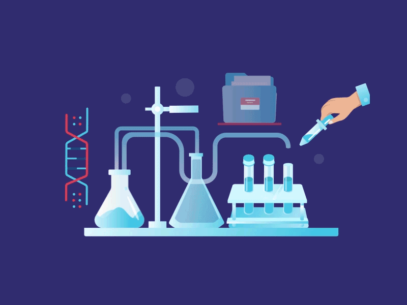 Medical Lab process app branding design icon illustration logo motion graphics ui ux vector