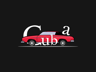 Cuba branding car chevy cuba letter c letter design logo race car
