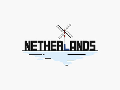 Netherlands amsterdam branding dailyui illustration letterdesign logo netherlands windmill
