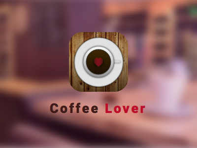 Daily UI challenge Day 5 Coffee Lover App Icon 005 app icon dailyui