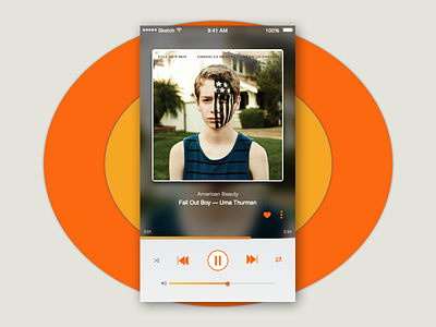 Music Player 009 dailyui music player