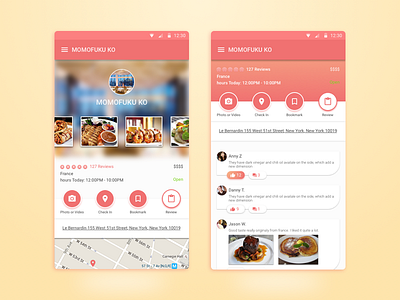 Yelp mobile redesign