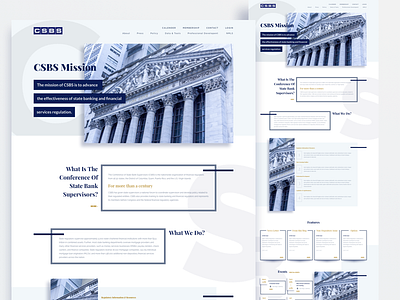 CSBS home page redesign V3 front home home page landing landing page