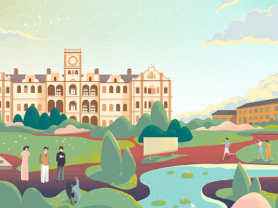 Shanghai JiaoTong University illustration illustration