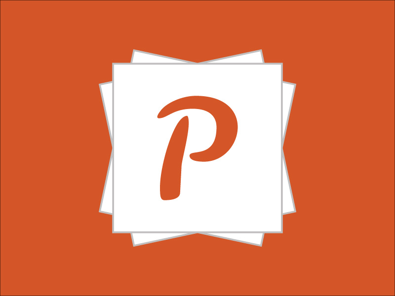 Picsule - Logo picsule photo album logo app orange picture capsule crowd