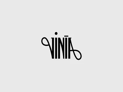 Logo for Vine Brand VINIA branding graphic design logo