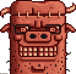 Onis "Demonus" Piglasseus character glasses monster pixel pixel art