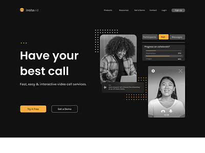 Video Call Web Design