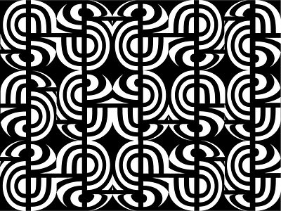 Black + White Abstract Pattern abstract black branding design illustration pattern white