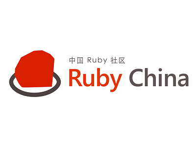Ruby China Logo Flat Version logo ruby ruby china
