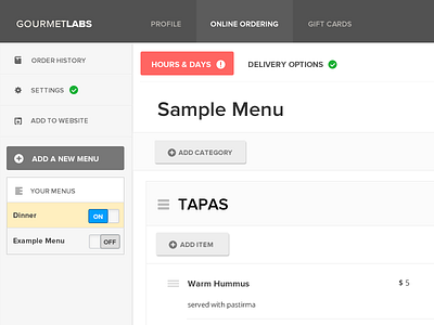 Gourmet Labs Backend