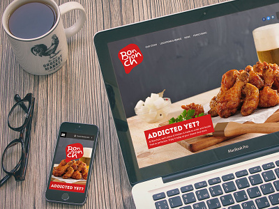 Bonchon Chicken design parallax responsive responsive design restaurant ui website website design